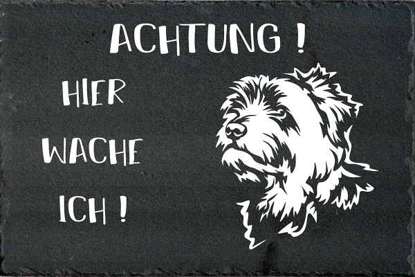 Schieferplatte Norfolk Terrier