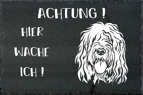 Schieferplatte Otterhound