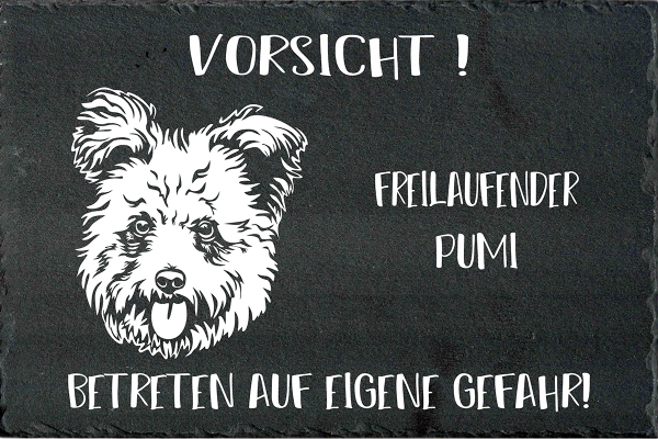 Schieferplatte Pumi