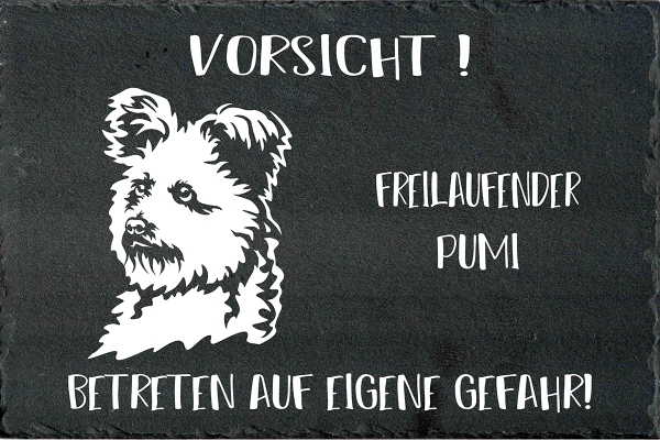 Schieferplatte Pumi