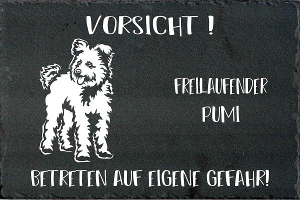 Schieferplatte Pumi