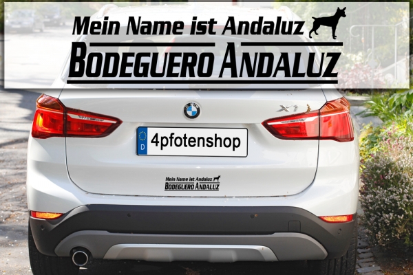 Aufkleber "Mein Name ist Bodeguero Andaluz"