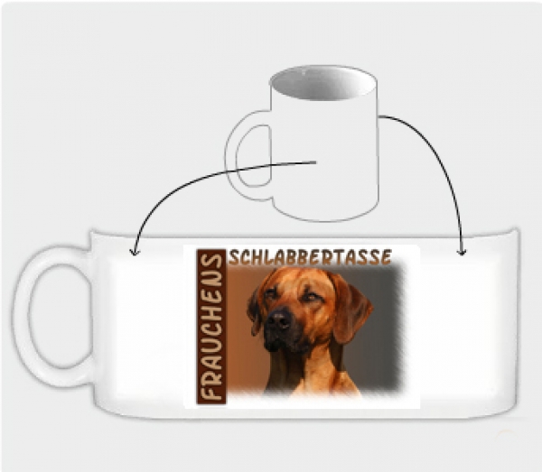 Fototasse Rhodesian Ridgeback Herrchen/Frauchen