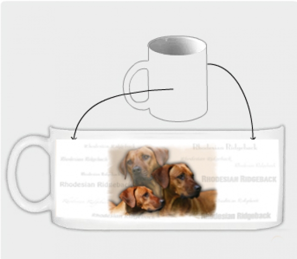 Fototasse Rhodesian Ridgeback Designertasse #8