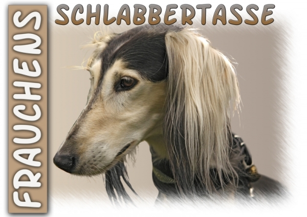 Fototasse Saluki (Persischer Windhund) Herrchen/Frauchen