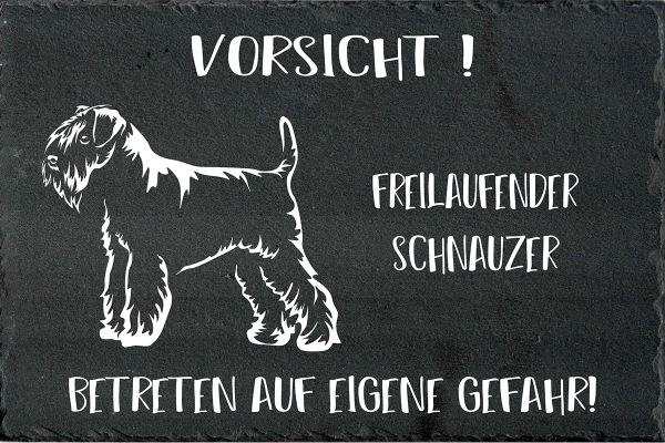 Schieferplatte Schnauzer