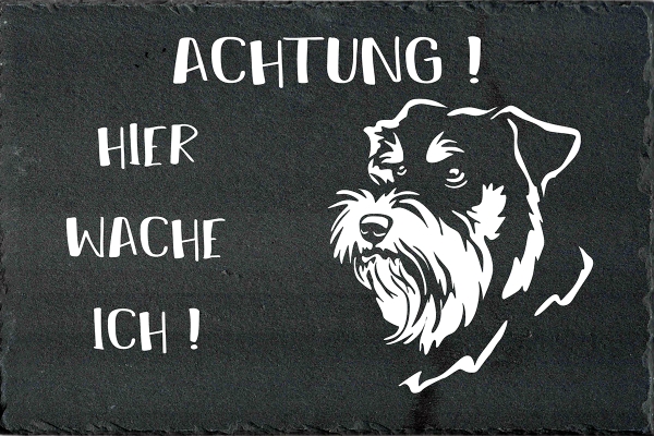 Schieferplatte Schnauzer