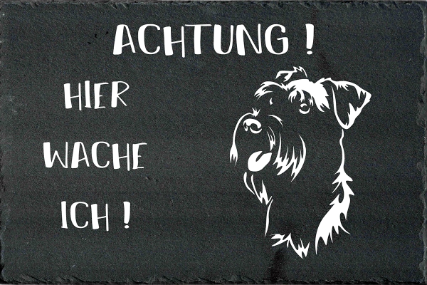 Schieferplatte Schnauzer