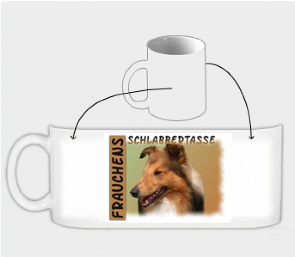 Fototasse Sheltie (Shetland Sheepdog) Herrchen/Frauchen