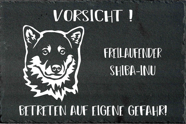 Schieferplatte Shiba