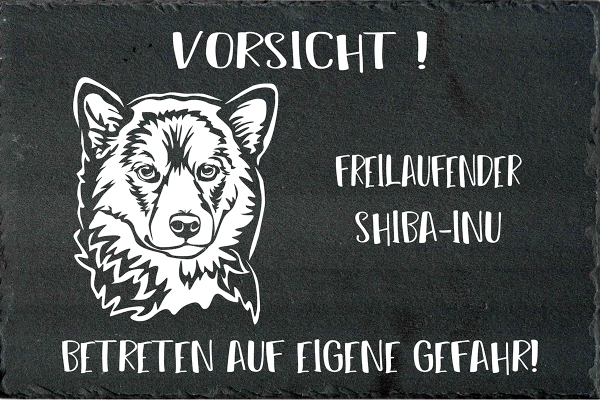 Schieferplatte Shiba