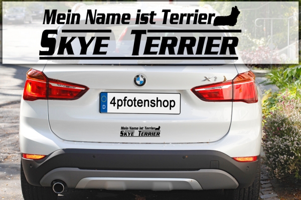 Aufkleber "Mein Name ist Skye Terrier"