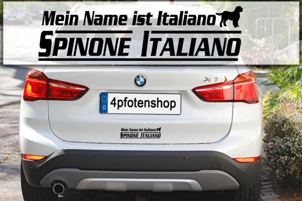 Aufkleber "Mein Name ist Spinone Italiano"