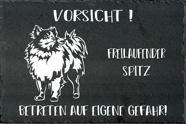 Schieferplatte Spitz