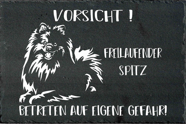 Schieferplatte Spitz