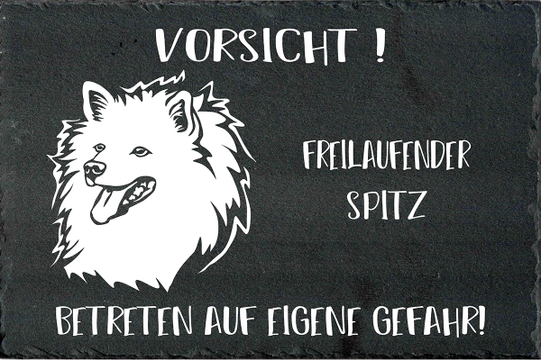 Schieferplatte Spitz