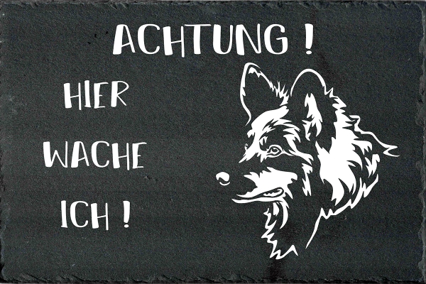 Schieferplatte Spitz