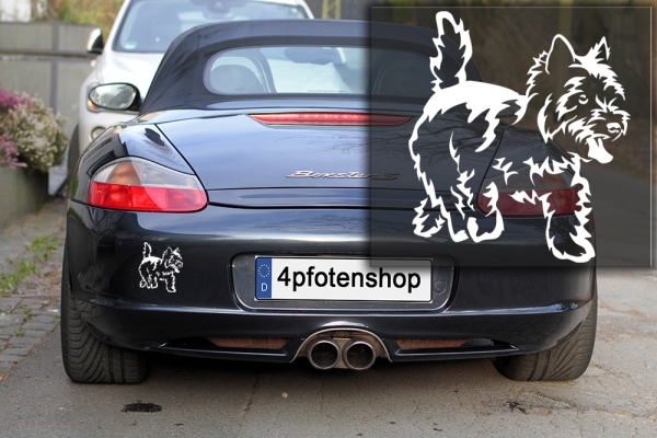 Autoaufkleber "West Highland Terrier" Kontur