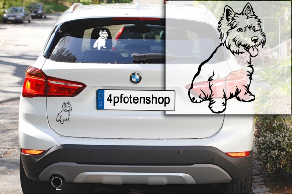 Autoaufkleber "West Highland Terrier" Kontur