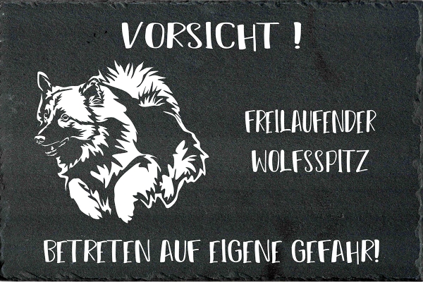 Schieferplatte Wolfsspitz