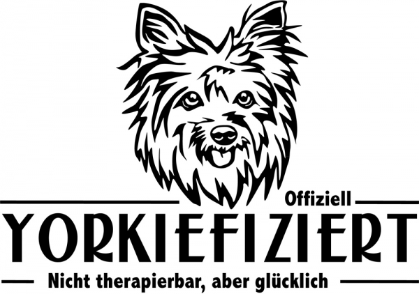 Aufkleber Yorkshire Terrier