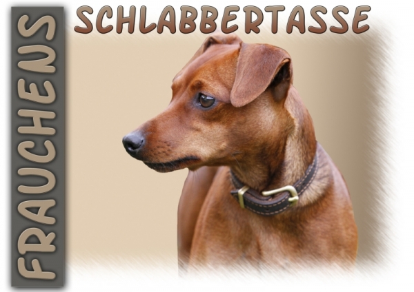 Fototasse Zwergpinscher Herrchen/Frauchen