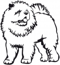 Aufkleber Chow Chow