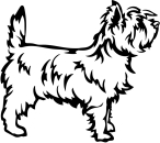 Aufkleber Cairn Terrier