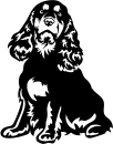 Aufkleber Cocker Spaniel