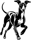 Aufkleber Whippet