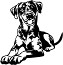 Aufkleber Catahoula