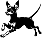 Aufkleber Zwergpinscher