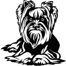 Aufkleber Yorkshire Terrier