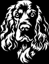 Aufkleber Cocker Spaniel Kopf