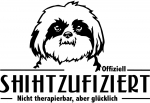 Aufkleber Shih-Tzu "Shihtzufiziert"