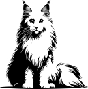 Aufkleber Maine Coon