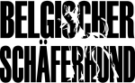 Schriftzug Malinois mit eingearbeiteter Kontur