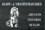 Schieferplatte American Cocker Spaniel