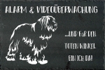 Schieferplatte Bearded Collie