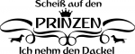 Aufkleber "Scheiß auf den Prinzen...ich nehm den Dackel" (Kurzhaar)