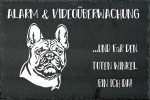 Schieferplatte Französische Bulldogge