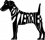 Aufkleber Foxterrier