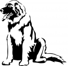 Aufkleber Leonberger