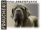 Fototasse Mastino napoletano (Neapolitanischer Mastiff) Herrchen/Frauchen