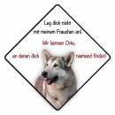 Aufkleber Saarloos Wolfhund 10x10
