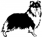 Aufkleber Sheltie